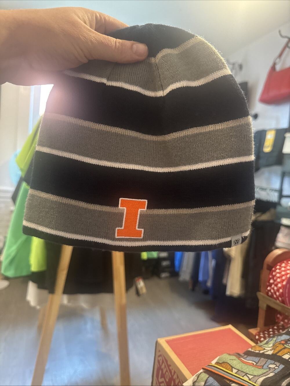 Top of the World Reversible U Of I Beanie Hat
